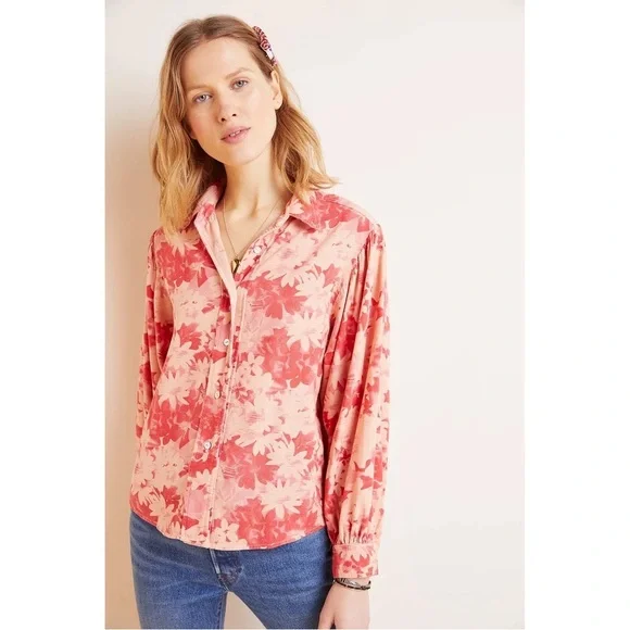 NEW Anthropologie Amadi Kailee Shirt Sz M - Picture 5 of 11